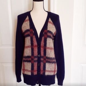 Madewell V Neck Mohair Blend Cardigan